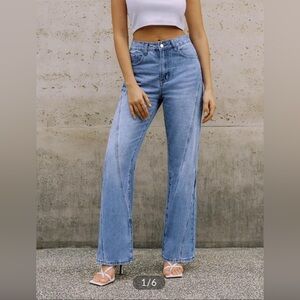 Vintage Denim Straight Leg Jeans - Medium